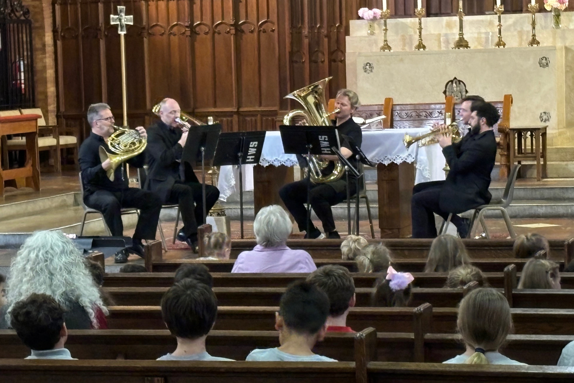 Ithaca College Faculty Brass Quintet School Outreach